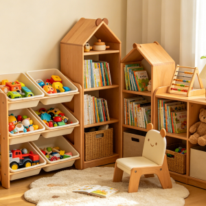 Toy and Book Storage Combination Unit